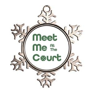 Meet Me At The Court Metallic Star Ornament