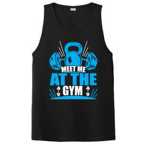 Meet Me At The Gym Barbell Workout Kettlebell Wod Great Gift PosiCharge Competitor Tank