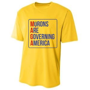 Maga Morons Are Governing America Performance Sprint T-Shirt