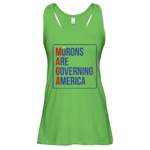 Maga Morons Are Governing America Ladies Essential Flowy Tank