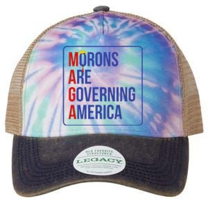 Maga Morons Are Governing America Legacy Tie Dye Trucker Hat