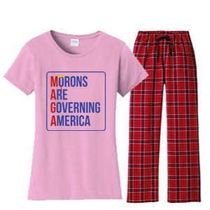 Maga Morons Are Governing America Women's Flannel Pajama Set