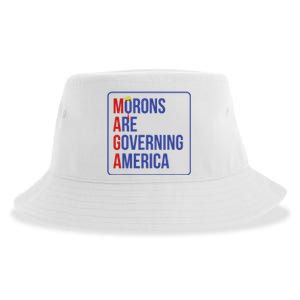 Maga Morons Are Governing America Sustainable Bucket Hat