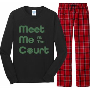 Meet Me At The Court Design Long Sleeve Pajama Set