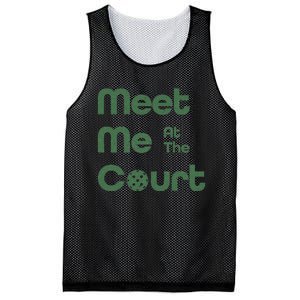 Meet Me At The Court Design Mesh Reversible Basketball Jersey Tank