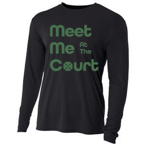 Meet Me At The Court Design Cooling Performance Long Sleeve Crew