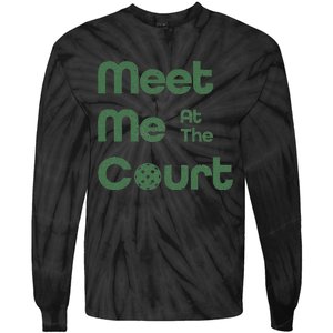 Meet Me At The Court Design Tie-Dye Long Sleeve Shirt