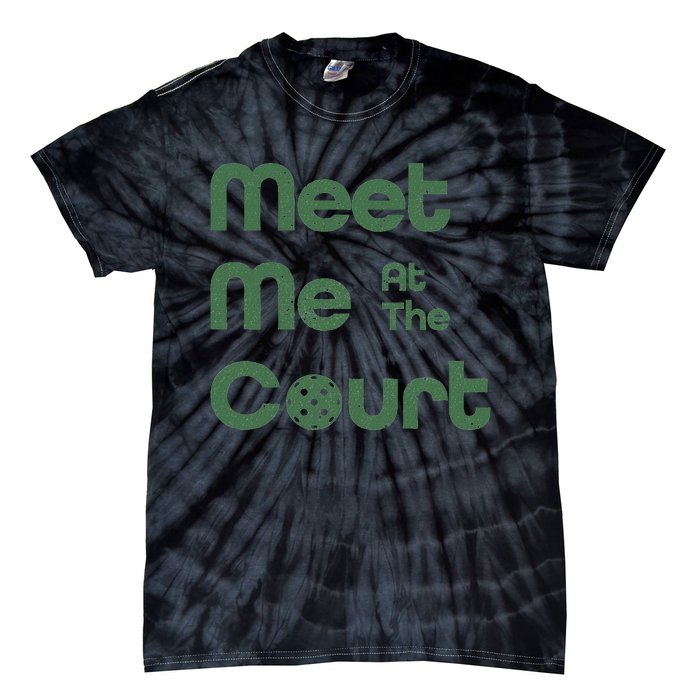 Meet Me At The Court Design Tie-Dye T-Shirt