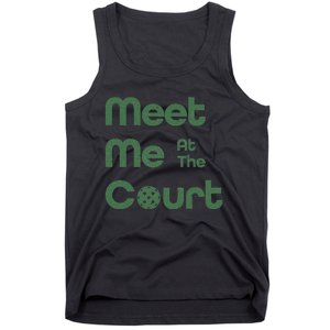 Meet Me At The Court Design Tank Top