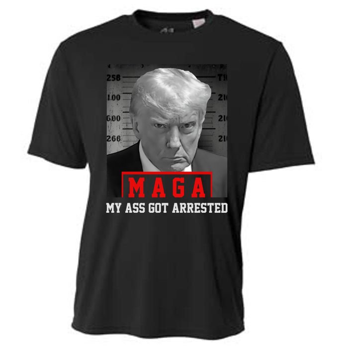 Maga My Ass Got Arrested 2024 Funny AntiTrump Cooling Performance Crew T-Shirt