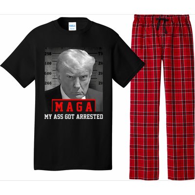 Maga My Ass Got Arrested 2024 Funny AntiTrump Pajama Set