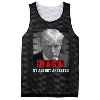 Maga My Ass Got Arrested 2024 Funny AntiTrump Mesh Reversible Basketball Jersey Tank