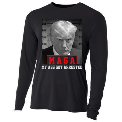 Maga My Ass Got Arrested 2024 Funny AntiTrump Cooling Performance Long Sleeve Crew