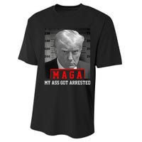 Maga My Ass Got Arrested 2024 Funny AntiTrump Performance Sprint T-Shirt