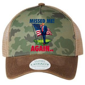 Missed Me Again You Missed Trump Golf 2024 Legacy Tie Dye Trucker Hat