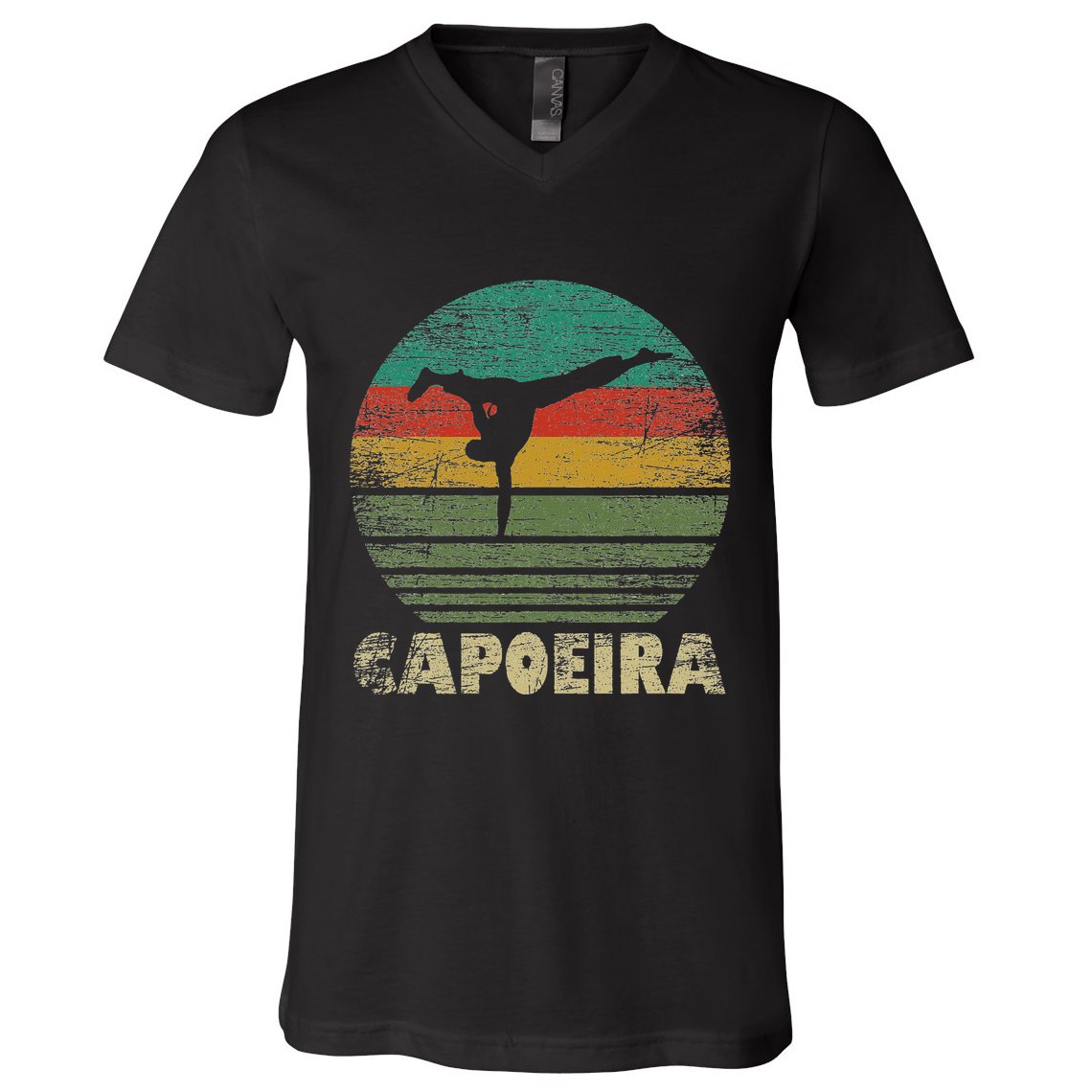 Mixed Martial Arts Kickboxing Capoeira V-Neck T-Shirt