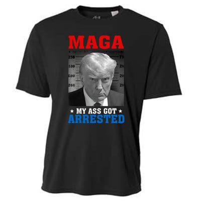 Maga My Ass Got Arrested 2024 Funny AntiTrump Cooling Performance Crew T-Shirt