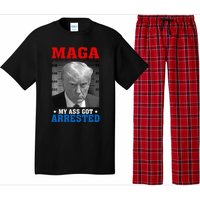 Maga My Ass Got Arrested 2024 Funny AntiTrump Pajama Set