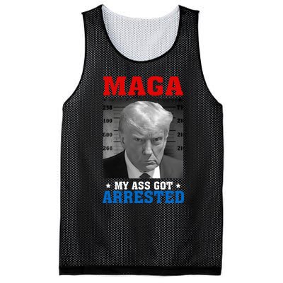 Maga My Ass Got Arrested 2024 Funny AntiTrump Mesh Reversible Basketball Jersey Tank