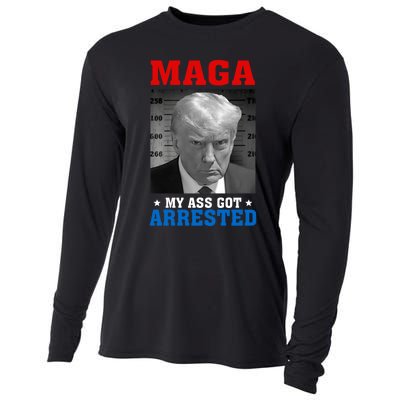 Maga My Ass Got Arrested 2024 Funny AntiTrump Cooling Performance Long Sleeve Crew