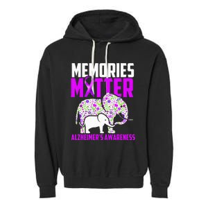 Memories Matter Alzheimer´s Awareness Elephant Garment-Dyed Fleece Hoodie