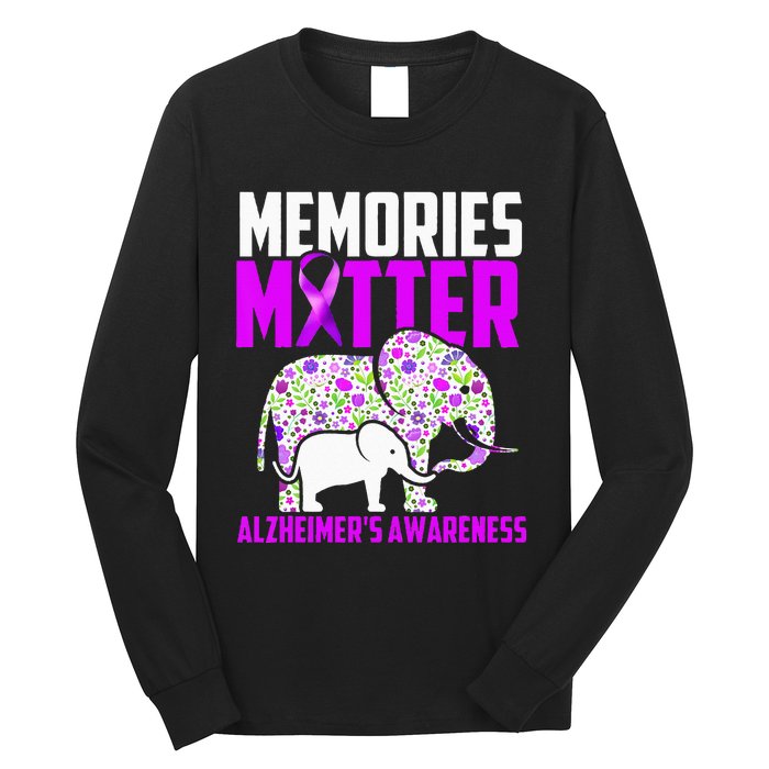 Memories Matter Alzheimer´s Awareness Elephant Long Sleeve Shirt