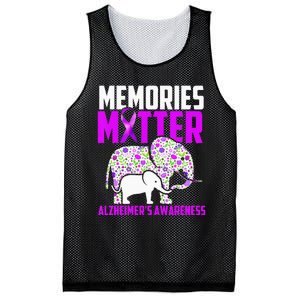 Memories Matter Alzheimer´s Awareness Elephant Mesh Reversible Basketball Jersey Tank