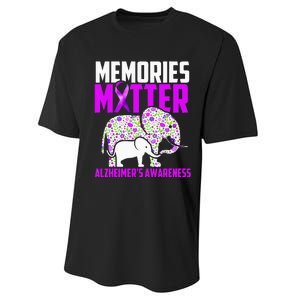 Memories Matter Alzheimer´s Awareness Elephant Performance Sprint T-Shirt