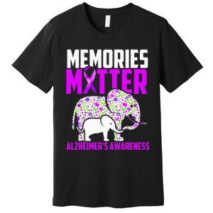 Memories Matter Alzheimer´s Awareness Elephant Premium T-Shirt