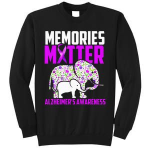 Memories Matter Alzheimer´s Awareness Elephant Tall Sweatshirt