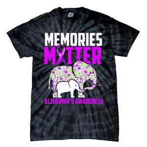 Memories Matter Alzheimer´s Awareness Elephant Tie-Dye T-Shirt