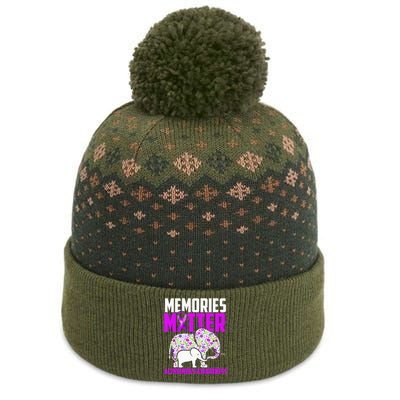 Memories Matter Alzheimer´s Awareness Elephant The Baniff Cuffed Pom Beanie