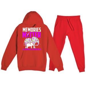 Memories Matter Alzheimer´s Awareness Elephant Premium Hooded Sweatsuit Set