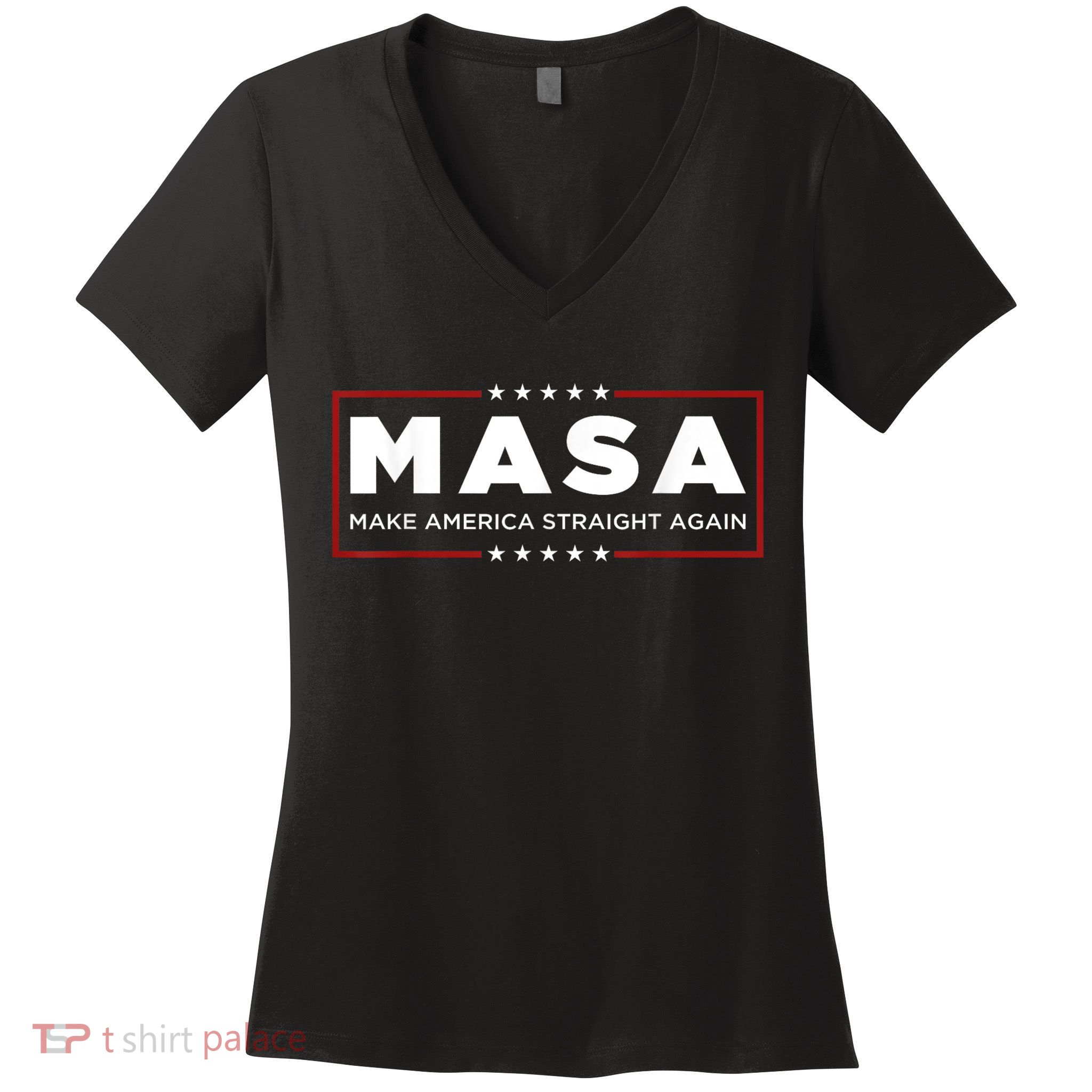 MASA Make America Straight Again Women's V-Neck T-Shirt