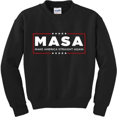 MASA Make America Straight Again Kids Sweatshirt