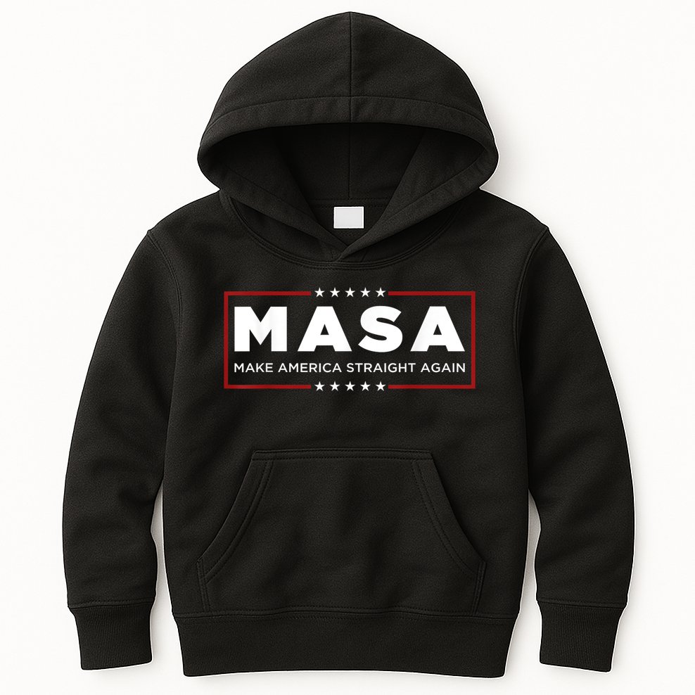 MASA Make America Straight Again Kids Hoodie