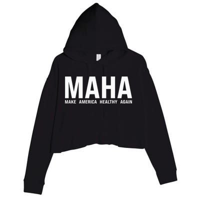 Maha Make America Healthy Crop Fleece Hoodie