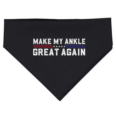 Make My Ankle Great Again Funny Ankle Surgery Ankle Injury USA-Made Doggie Bandana