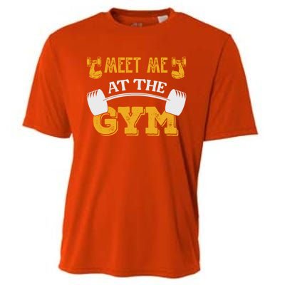 Meet Me At The Gym Meaningful Gift Cooling Performance Crew T-Shirt