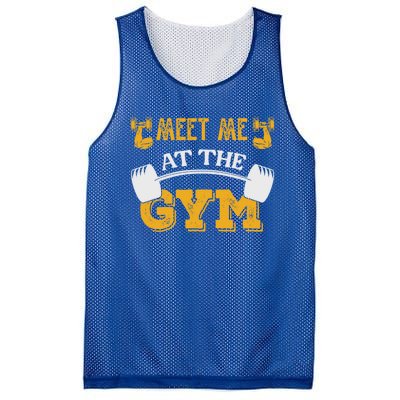 Meet Me At The Gym Meaningful Gift Mesh Reversible Basketball Jersey Tank