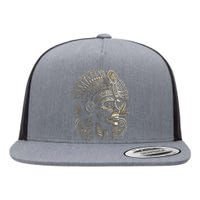 Mexican Mictlantecuhtli Aztec God Of Death Skull Flat Bill Trucker Hat