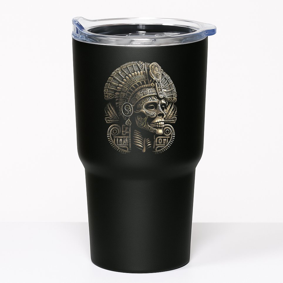 Mexican Mictlantecuhtli Aztec God Of Death Skull Tumbler