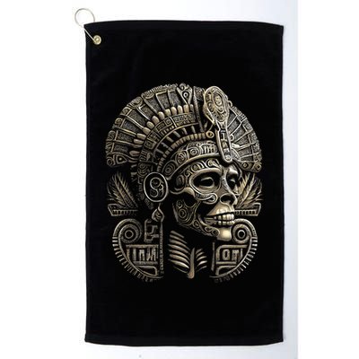 Mexican Mictlantecuhtli Aztec God Of Death Skull Golf Towel