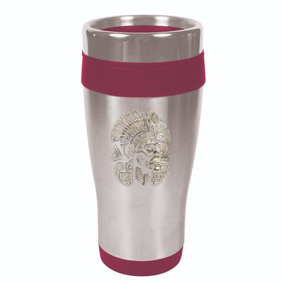 Mexican Mictlantecuhtli Aztec God Of Death Skull 16oz Travel Tumbler