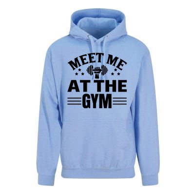 Meet Me At The Gymgift Awesome Fitness Gym Wear Workout Lifting Gift Unisex Surf Hoodie