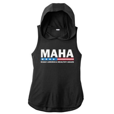 Maha Make America Healthy Again 2024 Us Election Gift Ladies PosiCharge Tri-Blend Wicking Draft Hoodie Tank