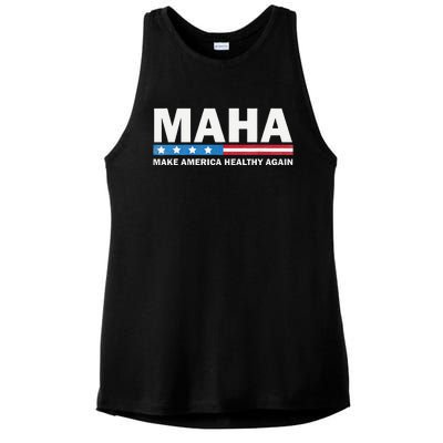 Maha Make America Healthy Again 2024 Us Election Gift Ladies PosiCharge Tri-Blend Wicking Tank