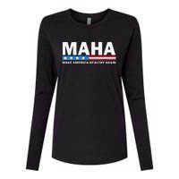 Maha Make America Healthy Again 2024 Us Election Gift Womens Cotton Relaxed Long Sleeve T-Shirt