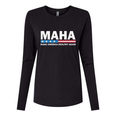 Maha Make America Healthy Again 2024 Us Election Gift Womens Cotton Relaxed Long Sleeve T-Shirt