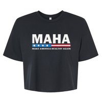 Maha Make America Healthy Again 2024 Us Election Gift Bella+Canvas Jersey Crop Tee